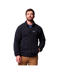 Флисовая кофта с высоким ворсом, прочная, с застежкой-молнией, черная - s Columbia