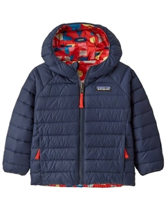 Двусторонний пуховый свитер с капюшоном - для младенцев, Forest Being: Sizzle Red Patagonia