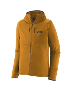 Тепловая толстовка с капюшоном R1 на молнии - мужская, Raptor Brown Patagonia