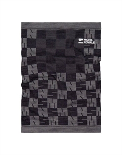 Бесшовный шейный платок Ascender из шерсти мериноса, Dried Sage/Black Mons royale