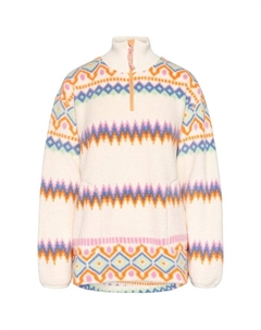 Флисовая кофта Ruthie среднего слоя с застежкой-молнией на половину длины - женская, Off White Kari traa