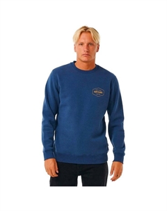 Толстовка степлер экипаж стираный темно-синий - s Rip curl