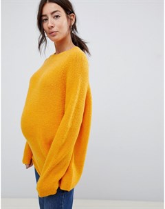 Пушистый джемпер в рубчик ASOS DESIGN Maternity Asos maternity