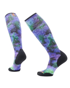 Носки с принтом лотоса и амортизацией Targeted Electric - женские, Black Smartwool