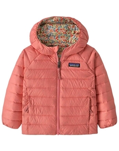 Двусторонний пуховый свитер с капюшоном - для младенцев, Tiny World: Lichen Green Patagonia