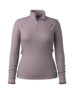 Классический термобелье из мериносовой шерсти с застежкой-молнией 1/4 - женский, Chalk Violet Heather Smartwool