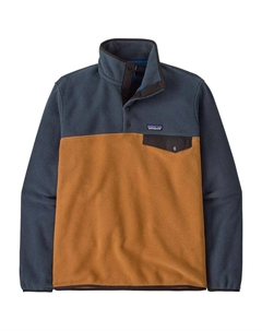 Флисовая облегченная кофта synchilla snap-t олень коричневого цвета - s Patagonia