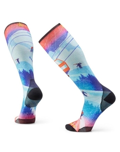 Носки Zero Amplification Ski Day OTC, Laguna Blue Smartwool