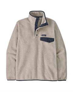 Легкая флисовая кофта Synchilla Snap-T овсяного цвета, меланж, тлеющего синего цвета Patagonia