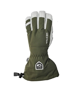 Армейские кожаные перчатки для вертолетных ски-туров, оливковые - 11 Hestra
