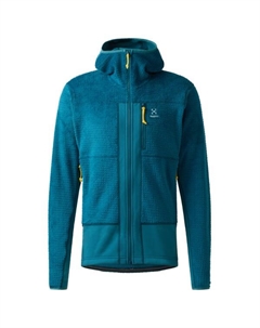 Флисовая куртка Vassi со средним капюшоном, бирюзовый Haglöfs
