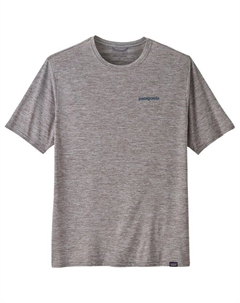 Футболка для походов с принтом «водное ушко», синяя перьевая серая, размер M Patagonia