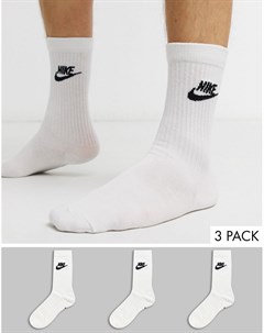 Набор из 3 пар белых носков Nike