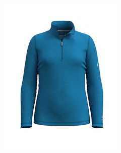 Классический термобелье из мериносовой шерсти, топ с застежкой-молнией 1/4 - детский, Nival Blue Heather Smartwool