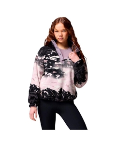 Флисовая кофта Helvetia II с принтом, укороченная, с застежкой на полкнопки, сланцево-фиолетовая, сестры, сланцево-фиолетовая - xs Columbia