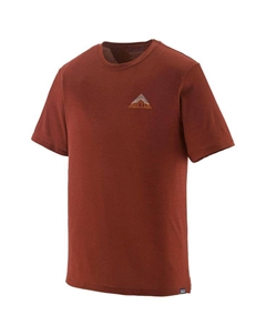 Футболка для похода, кепка M, классная рубашка с рисунком из мериносовой шерсти, дрейфовые пути, высушенная ваниль - s Patagonia