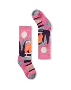 Лыжные носки с подушкой Sleigh Bear, детские, без рецепта, Garden Pink Smartwool
