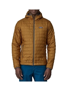 Толстовка Nano Puff Hoodie - мужская, Raptor Brown Patagonia