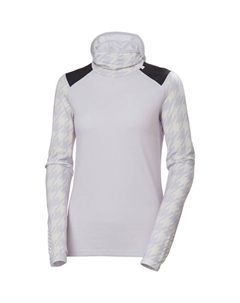Толстовка Lifa из мериносовой шерсти средней толщины - женская, Light Purple Houndstooth Aop Helly hansen