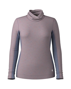 Классический термотоп из мериносовой шерсти с воротником-стойкой - женский, Chalk Violet Heather Smartwool