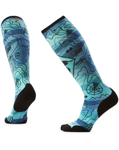 Носки с принтом топовых сокровищ, ориентированные на лыжи, внебиржевые - женские, Nightfall Blue Smartwool