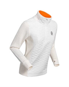 Флисовая кофта с застежкой-молнией на половину длины, удобная, 2.0, цвет: белоснежный - s Bjorn daehlie