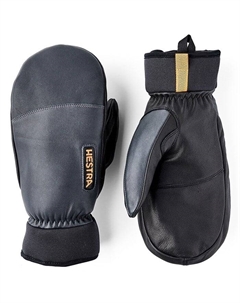 Армейские кожаные варежки из шерсти и махровой ткани, Grey Hestra