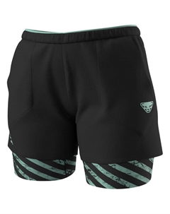 Шорты для трейлраннинга Trail 2-в-1, черные, нефритовые - xs Dynafit