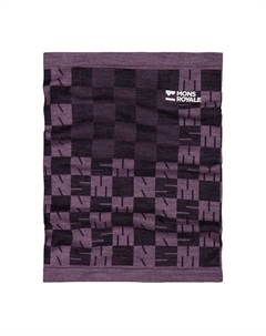 Бесшовный шейный платок Ascender из шерсти мериноса, Mauve/Black Mons royale