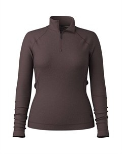 Классический термобелье из мериносовой шерсти с застежкой-молнией 1/4 - женский, Mink Heather Smartwool