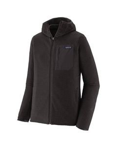 Толстовка M's R1 Air с застежкой-молнией, флис, черная - размер Patagonia