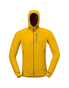 Флисовая кофта Falketind Alpha 120 с капюшоном и застежкой-молнией Golden Palm - S Norrona