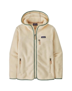 Женская флисовая толстовка с капюшоном в стиле ретро, цвет: натуральный зеленый Эллвуд Patagonia