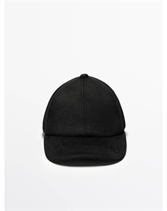 Шапка из смесовой шерсти, черный Massimo dutti