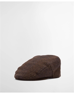 Бейсболка Deveron Tweed Flat, кофе Barbour