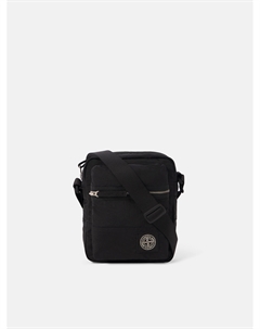 Сумка-кенгуру с передним карманом и подкладкой из рипстопа 9200015 COATED NYLON METAL IN ECONYL, черный Stone island
