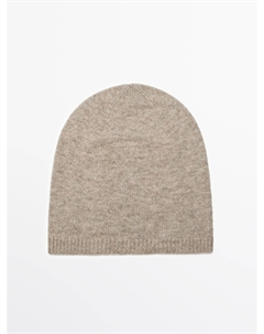 Тонкая вязаная шапочка, песочный Massimo dutti