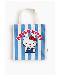 Шоппер x Hello Kitty With Motif Print, синий H&m