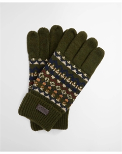 Перчатки Marlow Fair Isle, оливковый Barbour