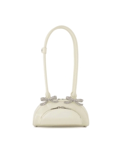 Изогнутая мини-сумка через плечо - кожа - нейтральный оттенок, Neutrals Self-portrait