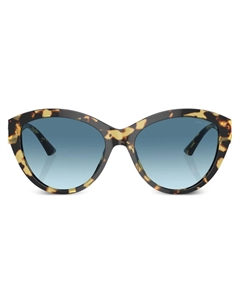 Солнцезащитные очки в оправе 'кошачий глаз', коричневый Jimmy choo