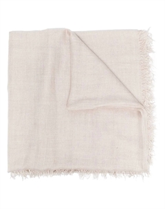 Кашемировый шарф с бахромой, нейтральный Faliero sarti