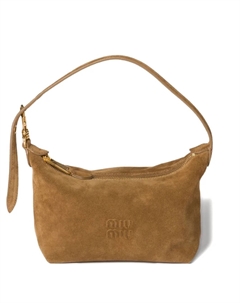 Замшевая мини-сумка, коричневый Miu miu