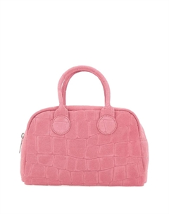 Сумка-тоут Soft Bowling под крокодила, розовый Marge sherwood