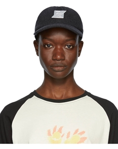 Серая стеганая фланелевая кепка We11done