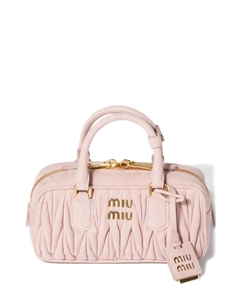 Сумка Arcadie из стеганой замши, розовый Miu miu