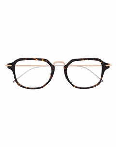 Очки в квадратной оправе черепаховой расцветки, коричневый Thom browne
