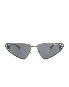 Солнцезащитные очки JC2001B в оправе 'кошачий глаз', серебристый Jimmy choo