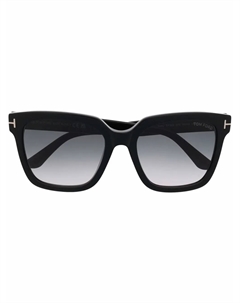 Солнцезащитные очки в квадратной оправе, черный Tom ford eyewear