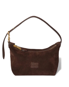 Замшевая мини-сумка, коричневый Miu miu